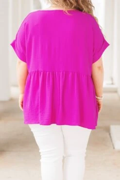 Wide Eyed Gaze Top, Berry 13 Wide Eyed Gaze Top, Berry -Chic Soul Store WideEyedGazeTop Berry 1