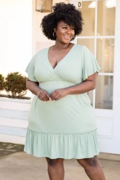 Wild Ideas Dress, Sage