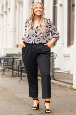 Wilderness Song Top, Grey -Chic Soul Store WildernessSongTop Grey 0060