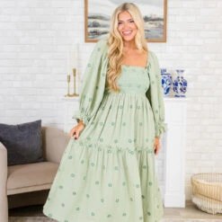 Wildflower Wonder Dress, Green