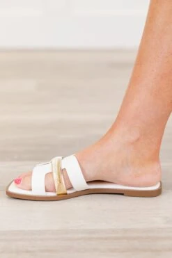 Wildflower Wander Sandals, White -Chic Soul Store WildflowerWonderSandals White 5