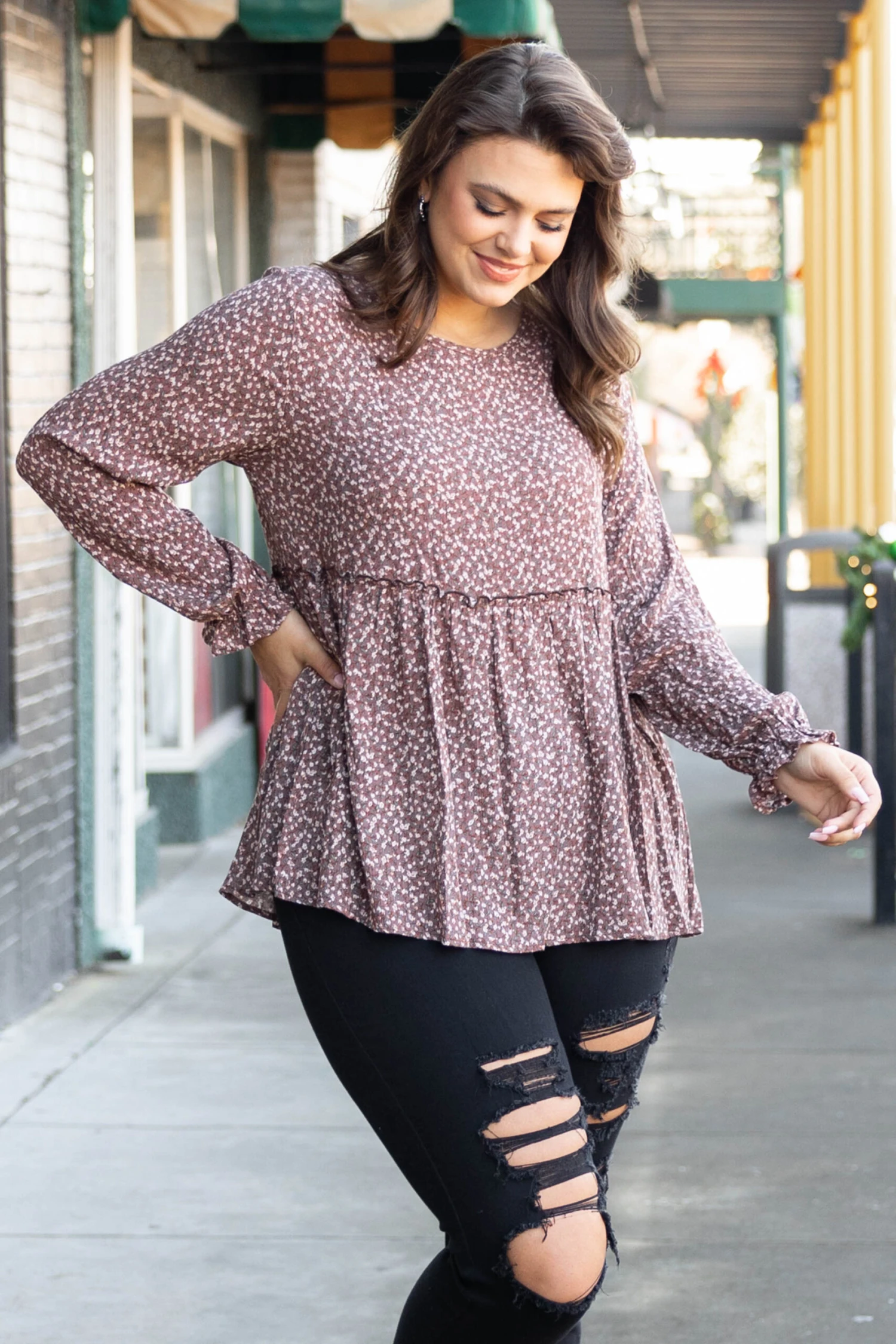 Willow Dreams Top, Marsala 3 Willow Dreams Top, Marsala