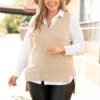 Wind Down Vest, Taupe 2 Wind Down Vest, Taupe -Chic Soul Store WindDownVest Taupe