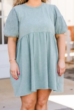 Wind In My Hair Don't Care Dress, Sage -Chic Soul Store WindInMyHairDon tCareDress Sage 3