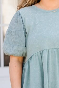 Wind In My Hair Don't Care Dress, Sage -Chic Soul Store WindInMyHairDon tCareDress Sage 4