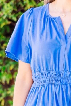 Wish Me Joy Dress, Blue -Chic Soul Store WishMeJoyDress Blue 4