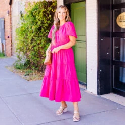 Wish Me Joy Dress, Orchid -Chic Soul Store WishMeJoyDress Orchid