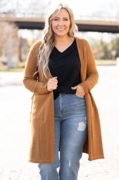 Wishing For Lovely Weather Cardigan, Brown