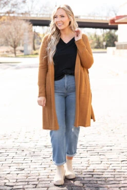Wishing For Lovely Weather Cardigan, Brown -Chic Soul Store WishingForLovelyWeatherCardigan Brown 1819