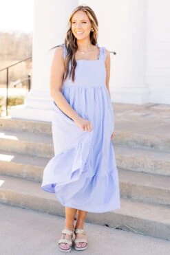 Wishing For You Dress, Periwinkle -Chic Soul Store WishingForYouDress Periwinkle 2