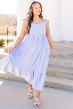 Wishing For You Dress, Periwinkle -Chic Soul Store WishingForYouDress Periwinkle 4