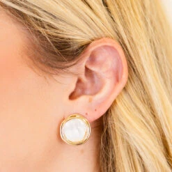 Wishing Well Earrings, White 9 Wishing Well Earrings, White -Chic Soul Store WishingWellEarrings White