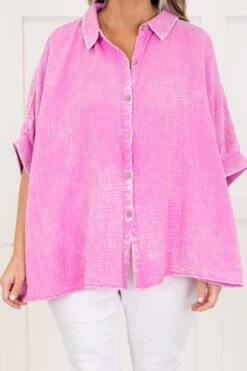 Wistful Weekend Top, Bright Mauve -Chic Soul Store WistfulWeekendTop BrightMauve 3