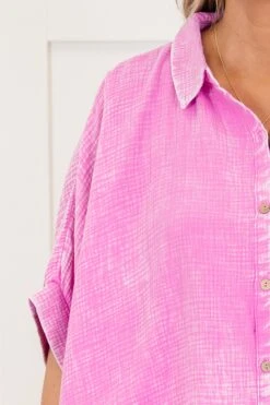 Wistful Weekend Top, Bright Mauve -Chic Soul Store WistfulWeekendTop BrightMauve 4