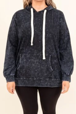 Won't Stop Dreaming Hoodie, Blue Grey Mineral Wash -Chic Soul Store Won tStopDreamingHoodie BlueGreyMineralWash 8842