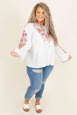 Woodland Path Top, Ivory 10 Woodland Path Top, Ivory -Chic Soul Store WoodlandPathTop Ivory 9465