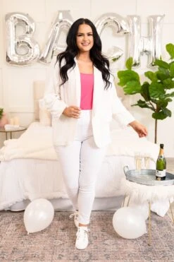 Working In Style Jacket, Off White 10 Working In Style Jacket, Off White -Chic Soul Store Working InStyleOff White 5