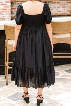 Working Your Charm Midi Dress, Black -Chic Soul Store WorkingYourCharmMidiDress Black 3