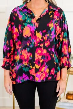 Wrapped Around My Finger Top, Black Mix 14 Wrapped Around My Finger Top, Black Mix -Chic Soul Store WrappedAroundMyFingerTop BlackMix 2