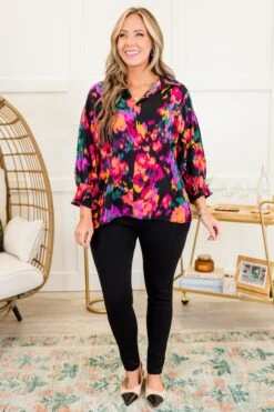 Wrapped Around My Finger Top, Black Mix 11 Wrapped Around My Finger Top, Black Mix -Chic Soul Store WrappedAroundMyFingerTop BlackMix 5