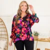 Wrapped Around My Finger Top, Black Mix -Chic Soul Store WrappedAroundMyFingerTop BlackMix 7