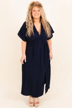 Years And Years Dress, Navy -Chic Soul Store YearsandYearsDress Navy 4