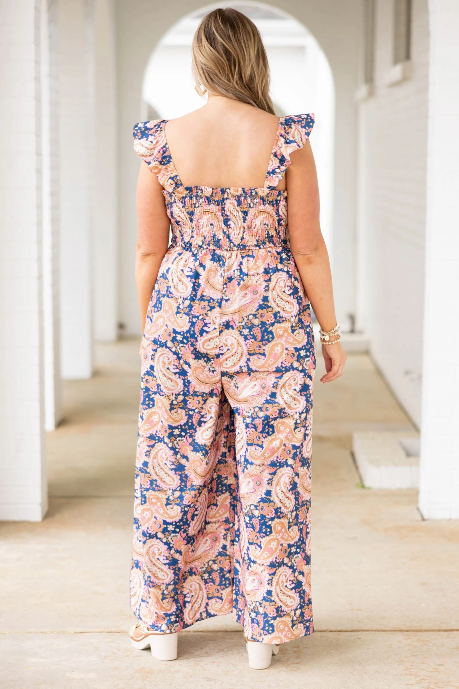 You Can Look Jumpsuit, Navy 7 You Can Look Jumpsuit, Navy - Image 5