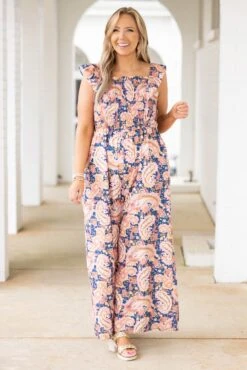 You Can Look Jumpsuit, Navy 10 You Can Look Jumpsuit, Navy -Chic Soul Store YouCanLookJumpsuit Navy 7205