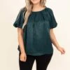 You Don't Know Me Top, Dark Teal -Chic Soul Store YouDon tKnowMeTop DarkTeal 8727