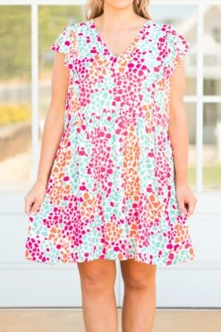 You Look Peaceful Dress, Ivory Multi -Chic Soul Store YouLookPeacefulDress IvoryMulti 2