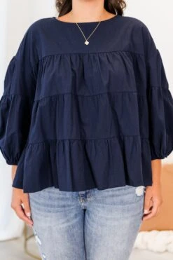 You Look So Perfect Top, Blue 11 You Look So Perfect Top, Blue -Chic Soul Store YouLookSoPerfectTop Blue 2