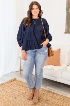 You Look So Perfect Top, Blue 10 You Look So Perfect Top, Blue -Chic Soul Store YouLookSoPerfectTop Blue 5