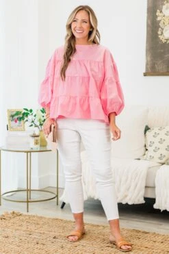 You Look So Perfect Top, Pink -Chic Soul Store YouLookSoPerfectTop Pink 5