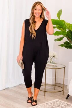 You Me And A Feeling Jumpsuit, Black -Chic Soul Store YouMeAndAFeelingJumpsuit Black 9