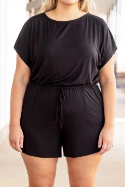 You Should Be Dancing Romper, Black -Chic Soul Store YouShouldBeDancingRomper Black 8616