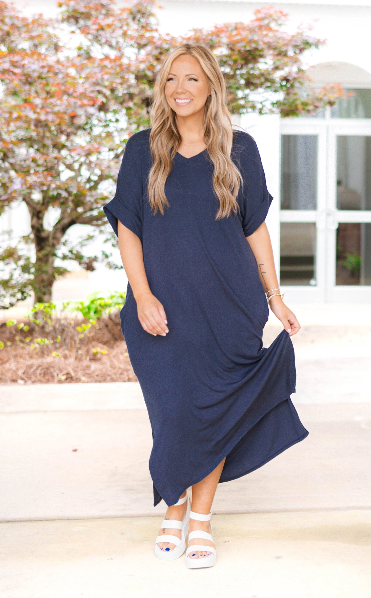 You Tried Dress, Ink Blue 5 You Tried Dress, Ink Blue - Image 3