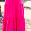 You're Glowing Maxi Skirt, Hot Pink
