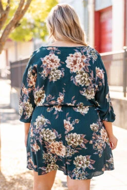 You're On My Mind Dress, Teal -Chic Soul Store You reOnMyMindDress Teal 1040