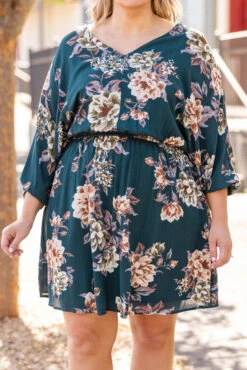 You're On My Mind Dress, Teal -Chic Soul Store You reOnMyMindDress Teal 1041