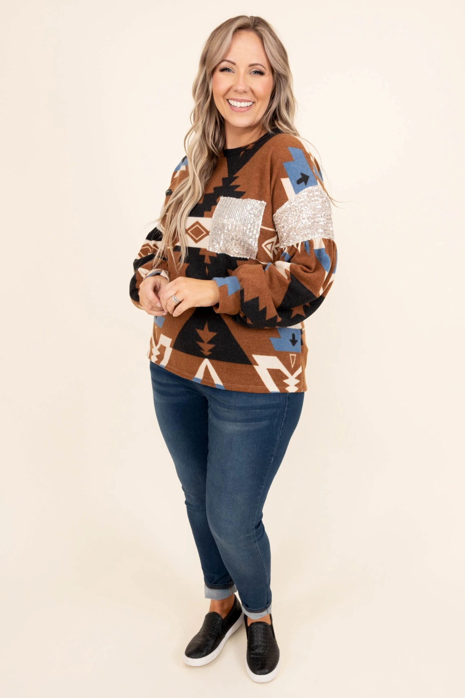 You've Got A Way Sweater, Mocha 4 You've Got A Way Sweater, Mocha - Image 2