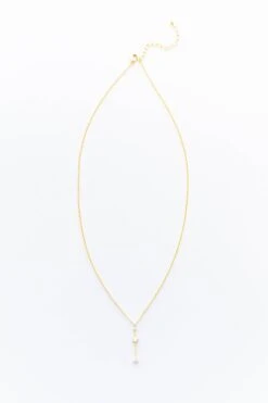 Young Sparkle Necklace, White -Chic Soul Store YoungSparkleNecklace White 8873