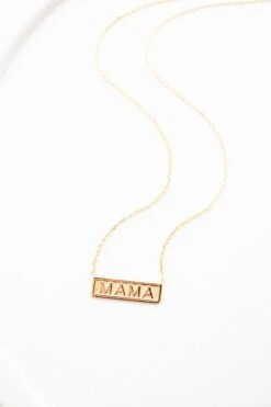 Your Mama Necklace, Gold