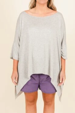 Your Point Of View Tunic, Heather Grey 11 Your Point Of View Tunic, Heather Grey -Chic Soul Store YourPointOfViewTunic HeatherGrey 2