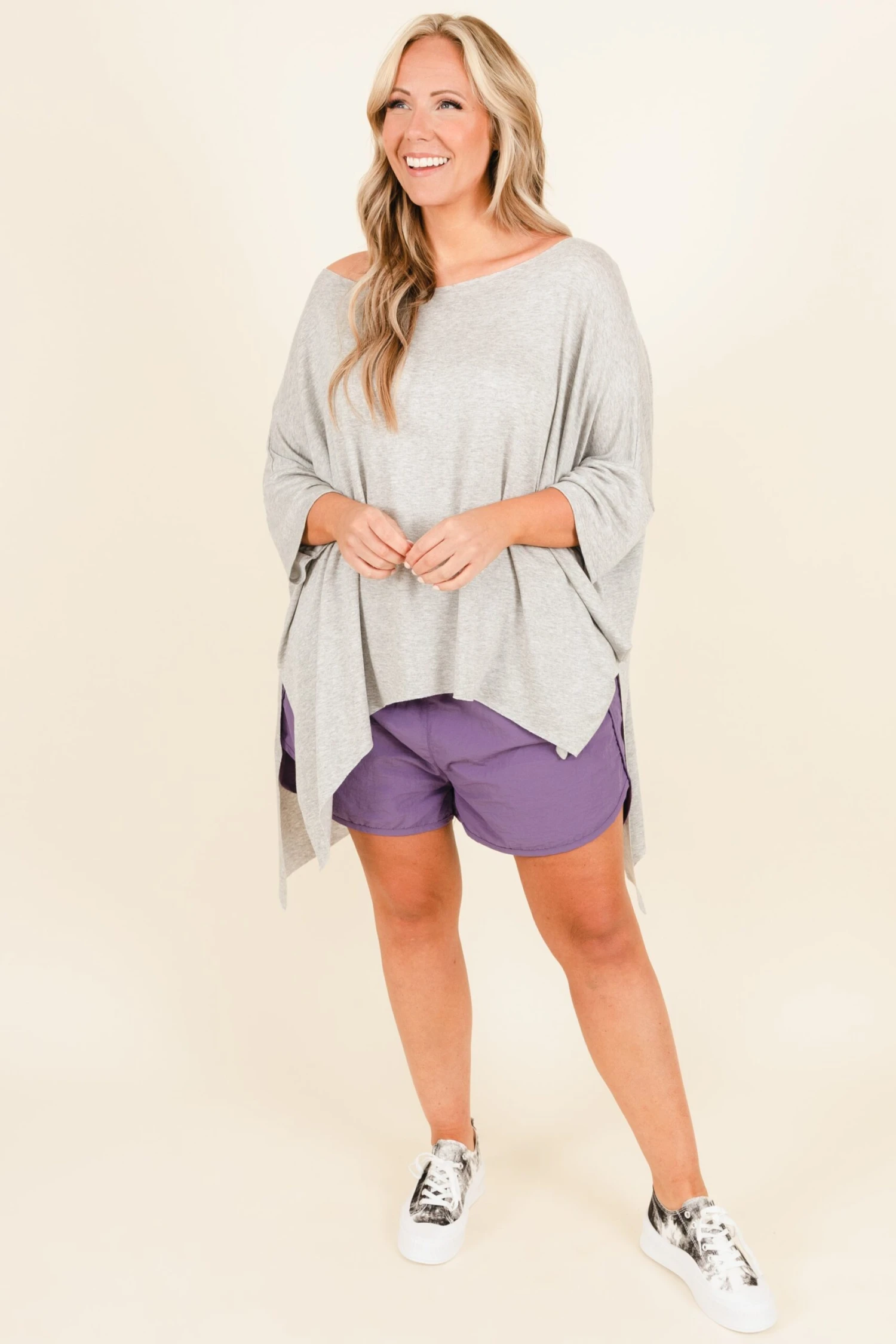 Your Point Of View Tunic, Heather Grey 5 Your Point Of View Tunic, Heather Grey - Image 3