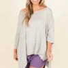 Your Point Of View Tunic, Heather Grey -Chic Soul Store YourPointOfViewTunic HeatherGrey 5