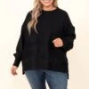 Yours In A Heartbeat Top, Black -Chic Soul Store YoursInAHeartbeatTop Black 7487