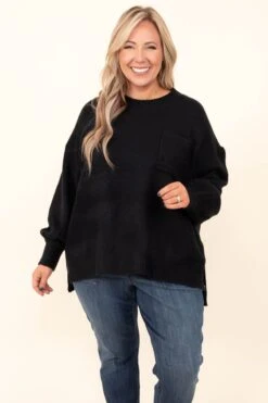 Yours In A Heartbeat Top, Black