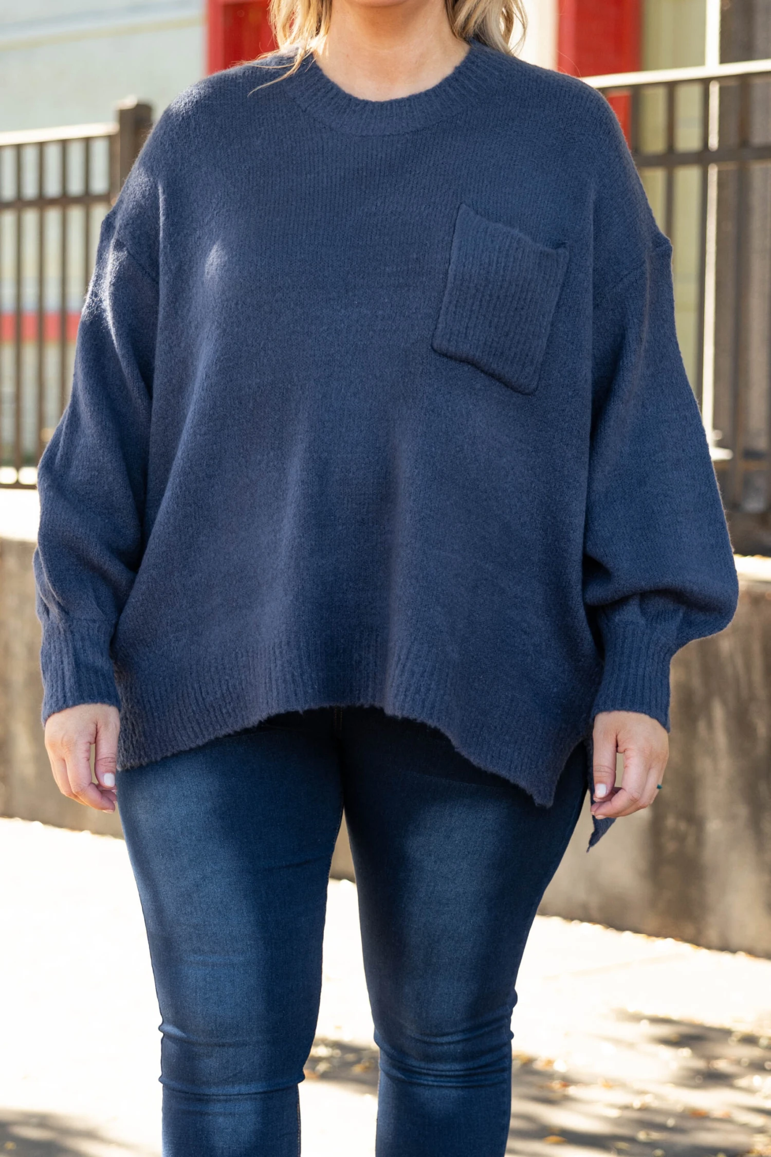 Yours In A Heartbeat Top, Navy 6 Yours In A Heartbeat Top, Navy - Image 4