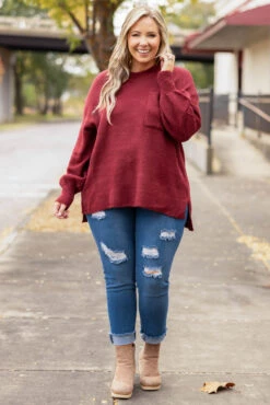 Yours In A Heartbeat Top, Red -Chic Soul Store YoursInAHeartbeatTop Red 9340