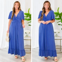 Blackbird Singing Dress, Cobalt -Chic Soul Store b 1